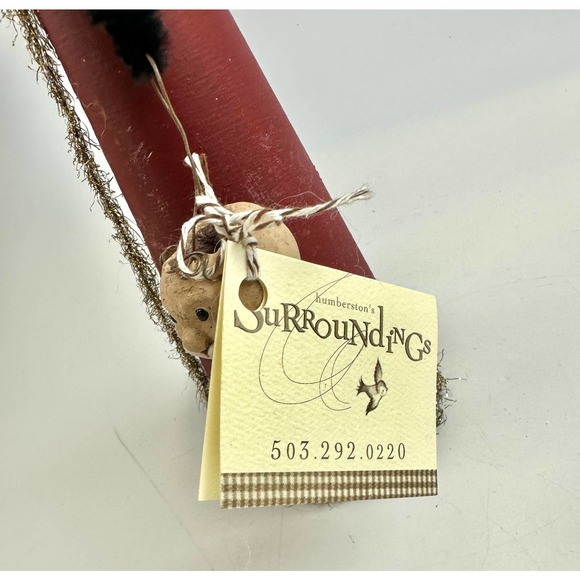 Vintage Santa Claus Tree Topper Santa With Cute Head Basket NWT 13" Hand Made - Picture 8 of 14